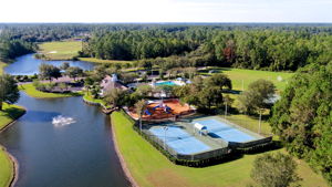 Soccer field, tennis courts