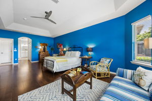 creating a bright and relaxing private retreat.