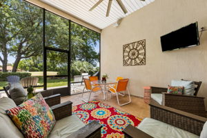 Bright and airy lanai off the family room