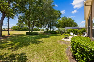 Peaceful golf course views can be enjoyed from the lanai or extended patio.