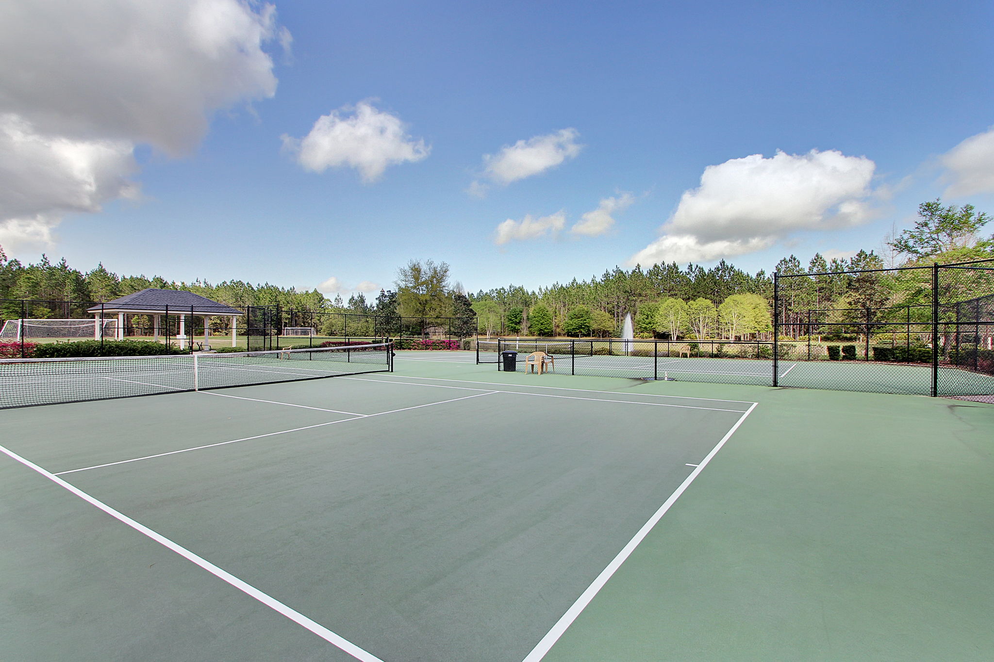 ...tennis and pickleball courts ...