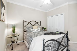 Crown molding accents all bedrooms, in fact, its THROUGHOUT the home