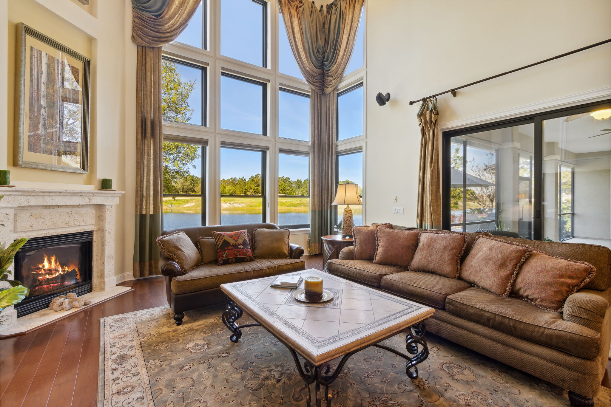 Family Room with Water View