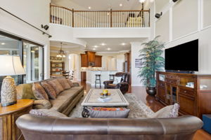 Family Room to Kitchen and Loft