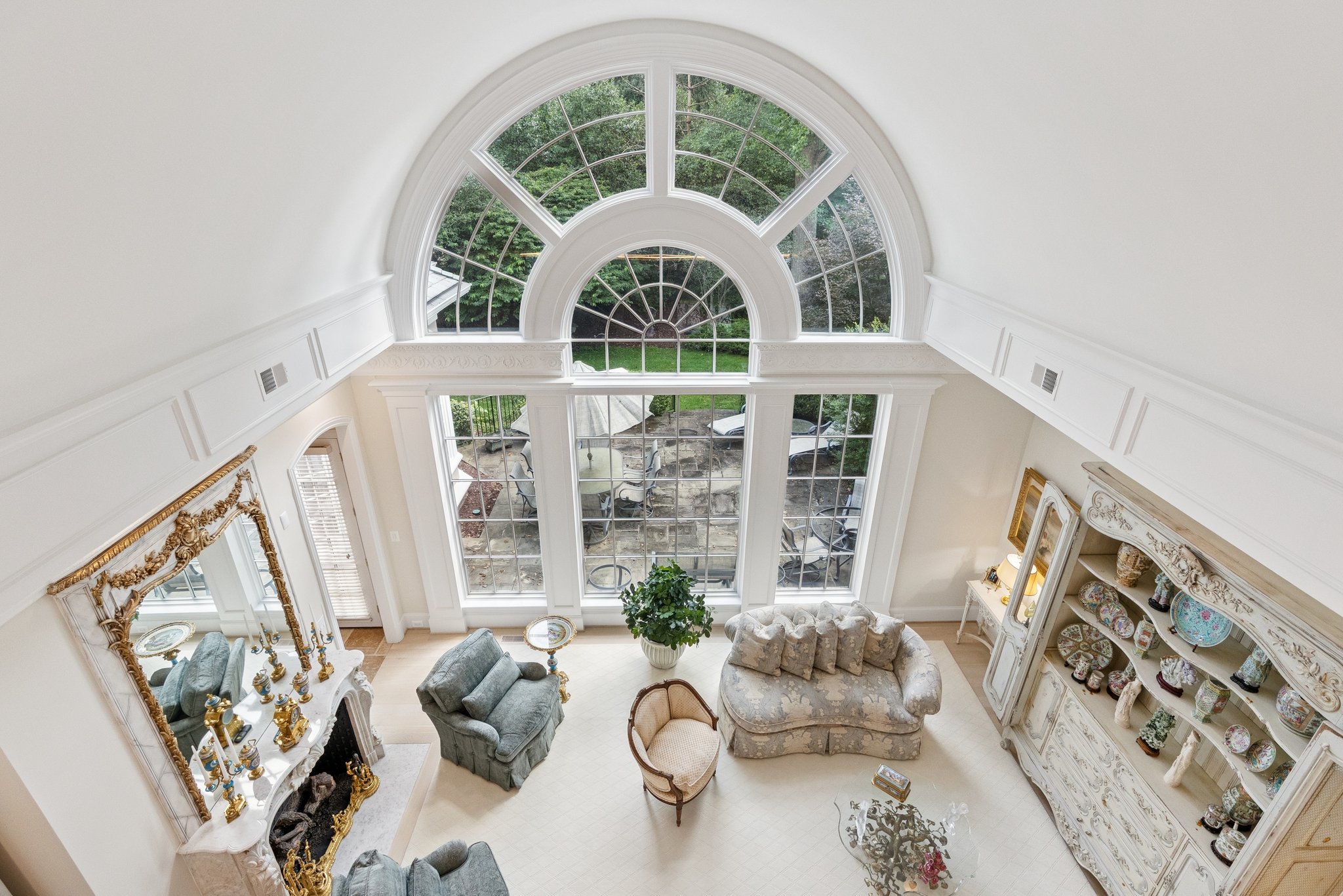 Overhead View of Living Room