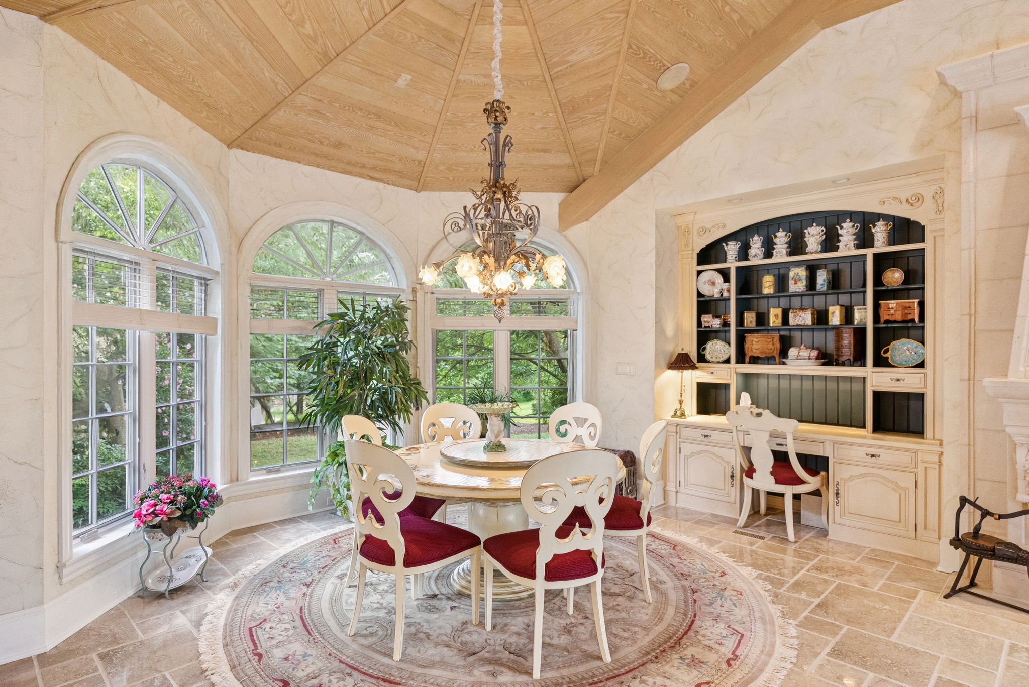 Breakfast Room Surrounded By Windows
