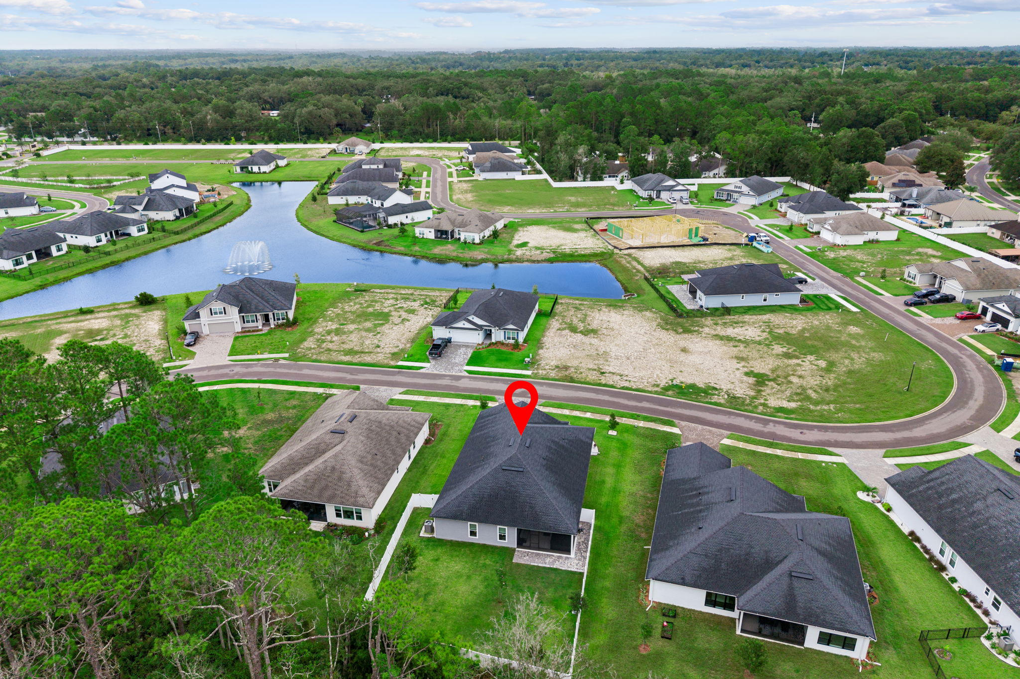 Aerial View 4 & Front Ent. in Background