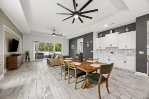 Dining Room, More Storage and Long Counter