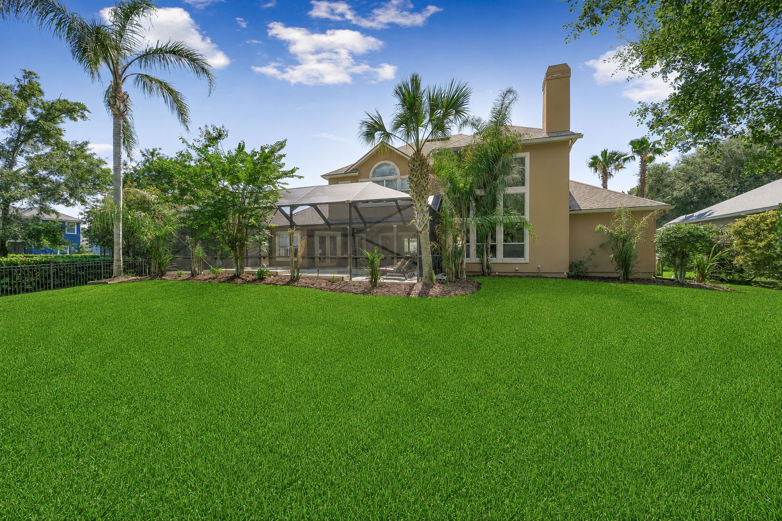 The half-acre lot is flat, usable, and outside the flood zone ...