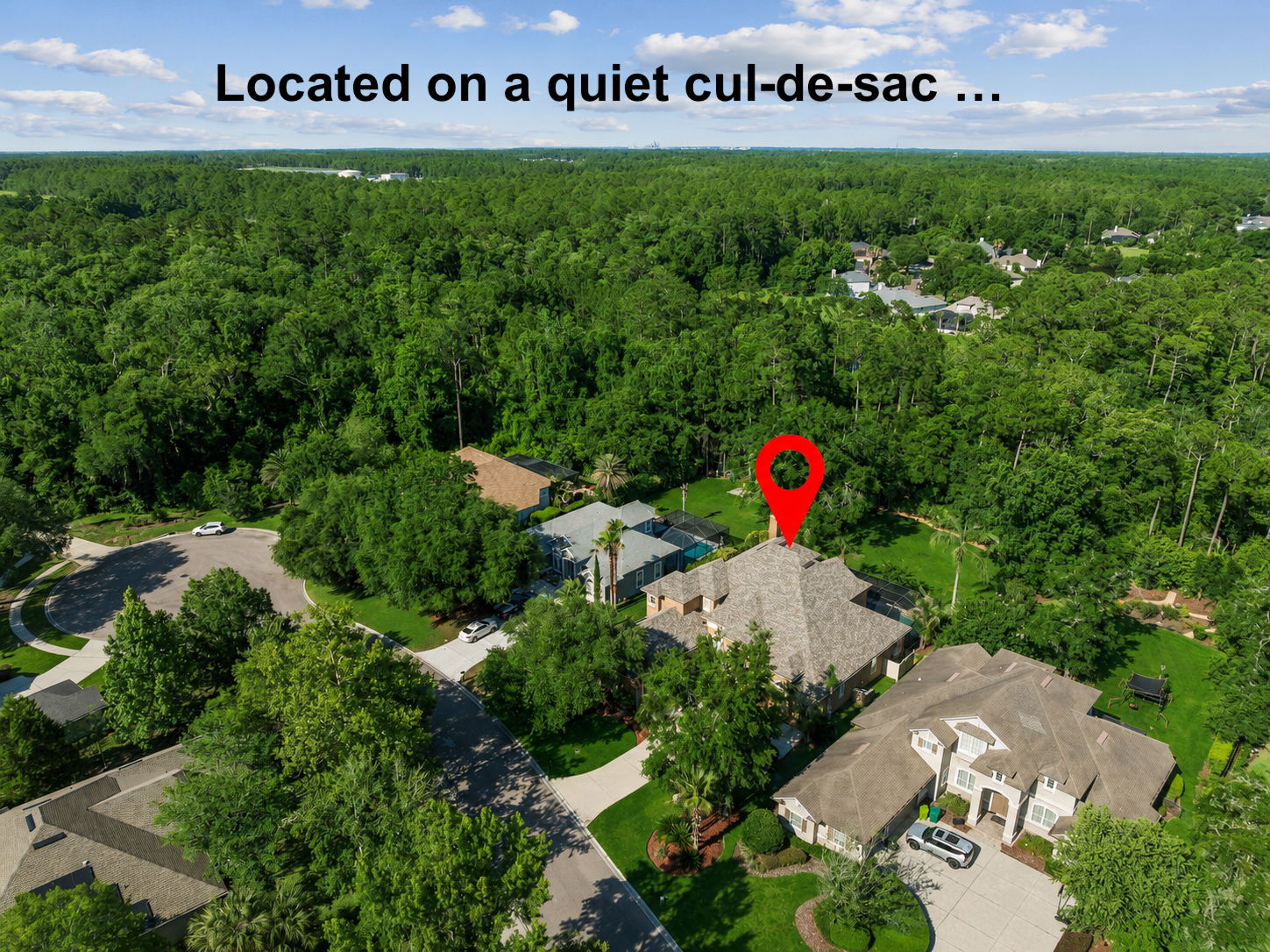 … all placed on a quiet cul-de-sac, surrounded by tree canopy and the kind of peaceful setting buyers remember.