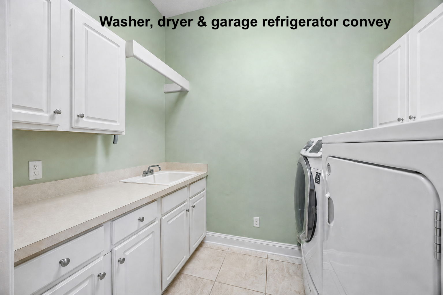 ... and appliances that convey with the home.