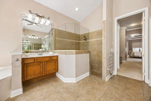 … set beneath vaulted ceilings that add height and light
