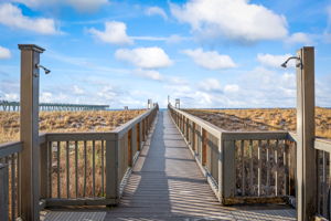 Boardwalk to Beach with Showers