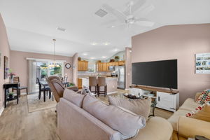 Living, Dining, and Kitchen