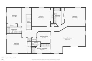 Main Home 2nd Level Floor Plan