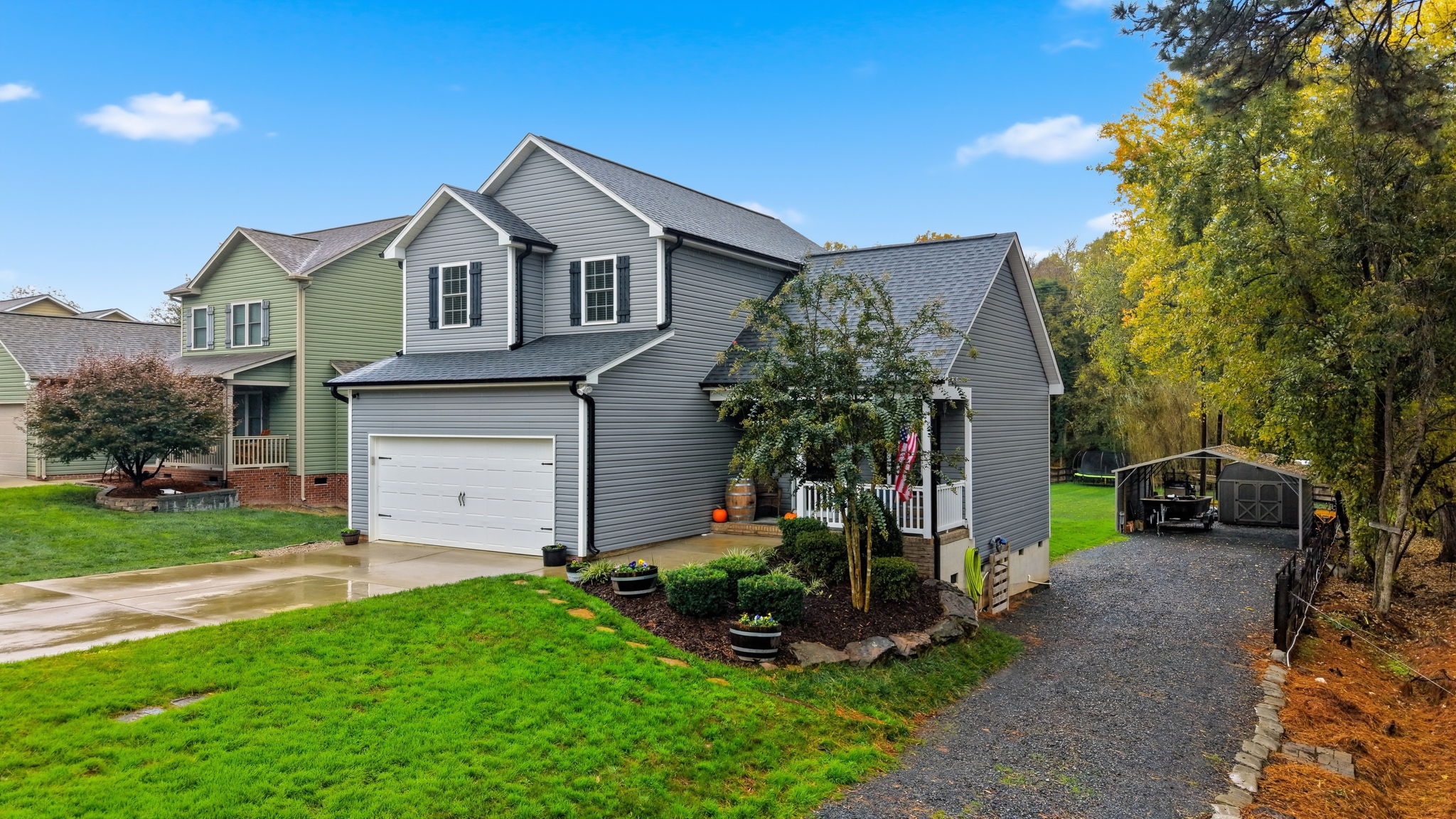 Exterior Front/Side Drone Photo