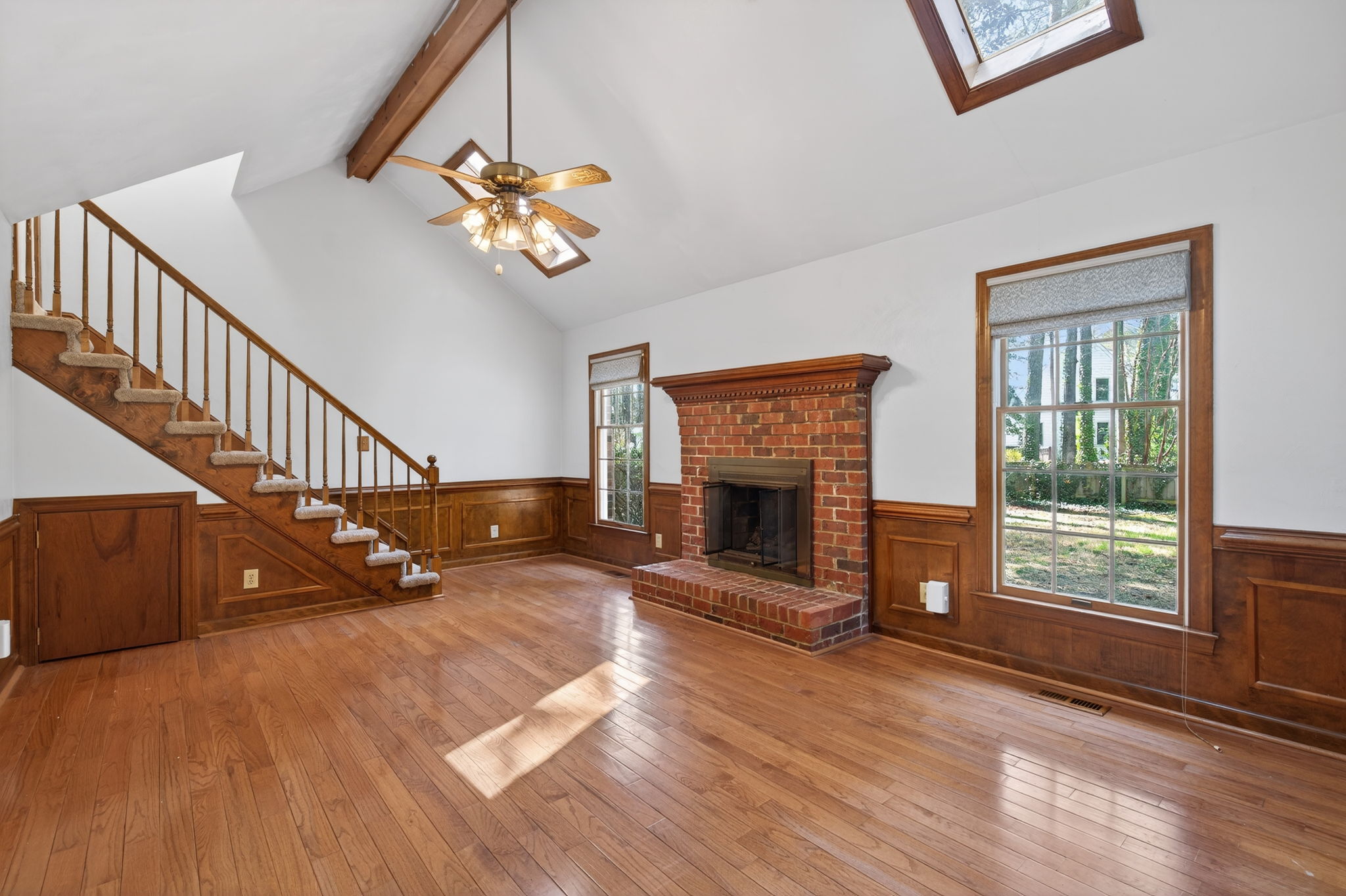 Den with Gas Fireplace