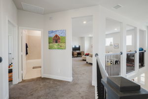 Easy flowing upstairs