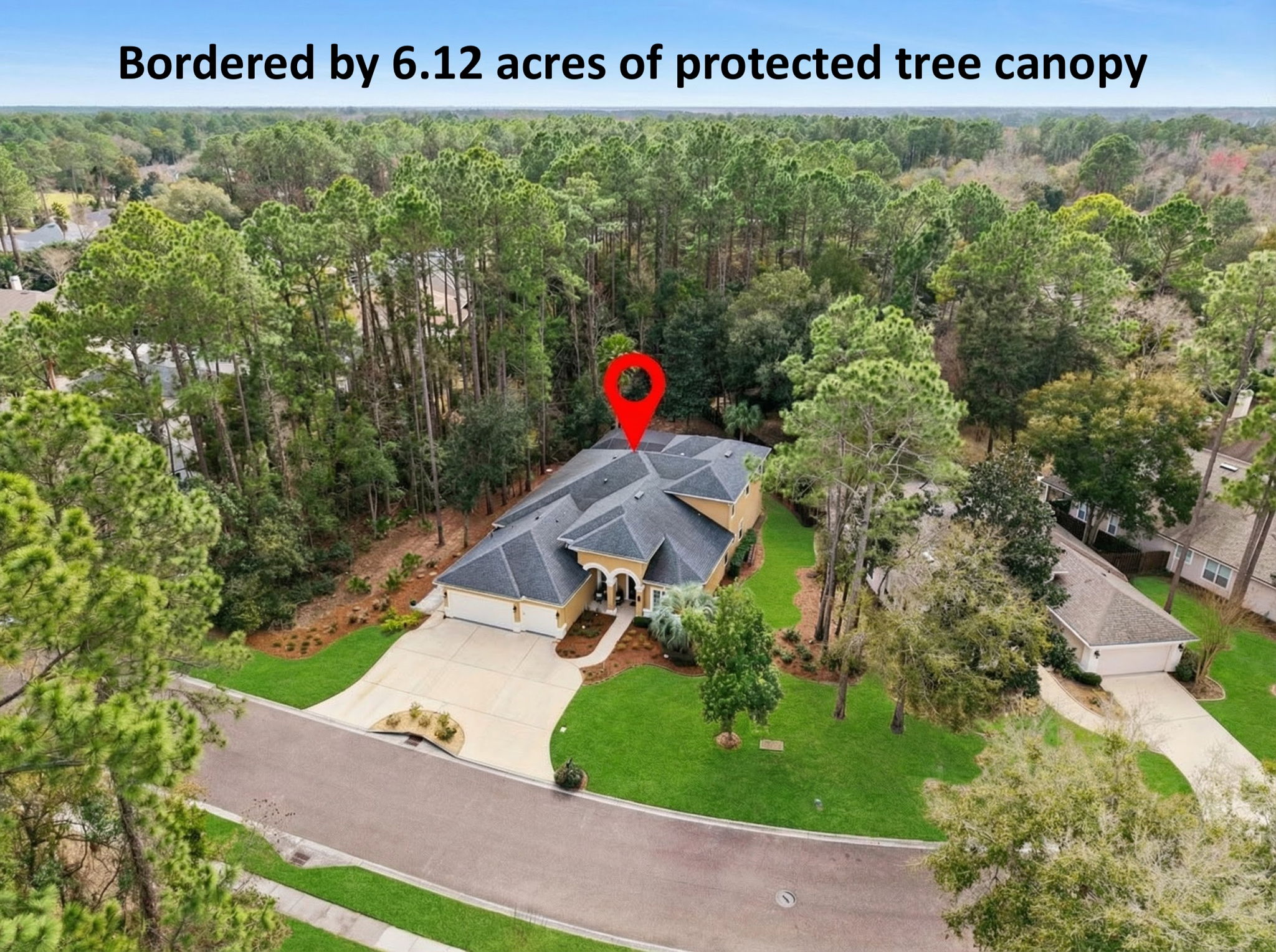 ... situated on a premium lot with no neighbors to the east or south