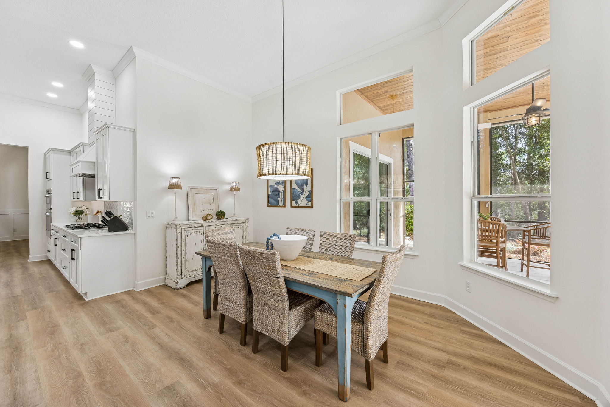 ... family room, kitchen, and informal dining seamlessly connect