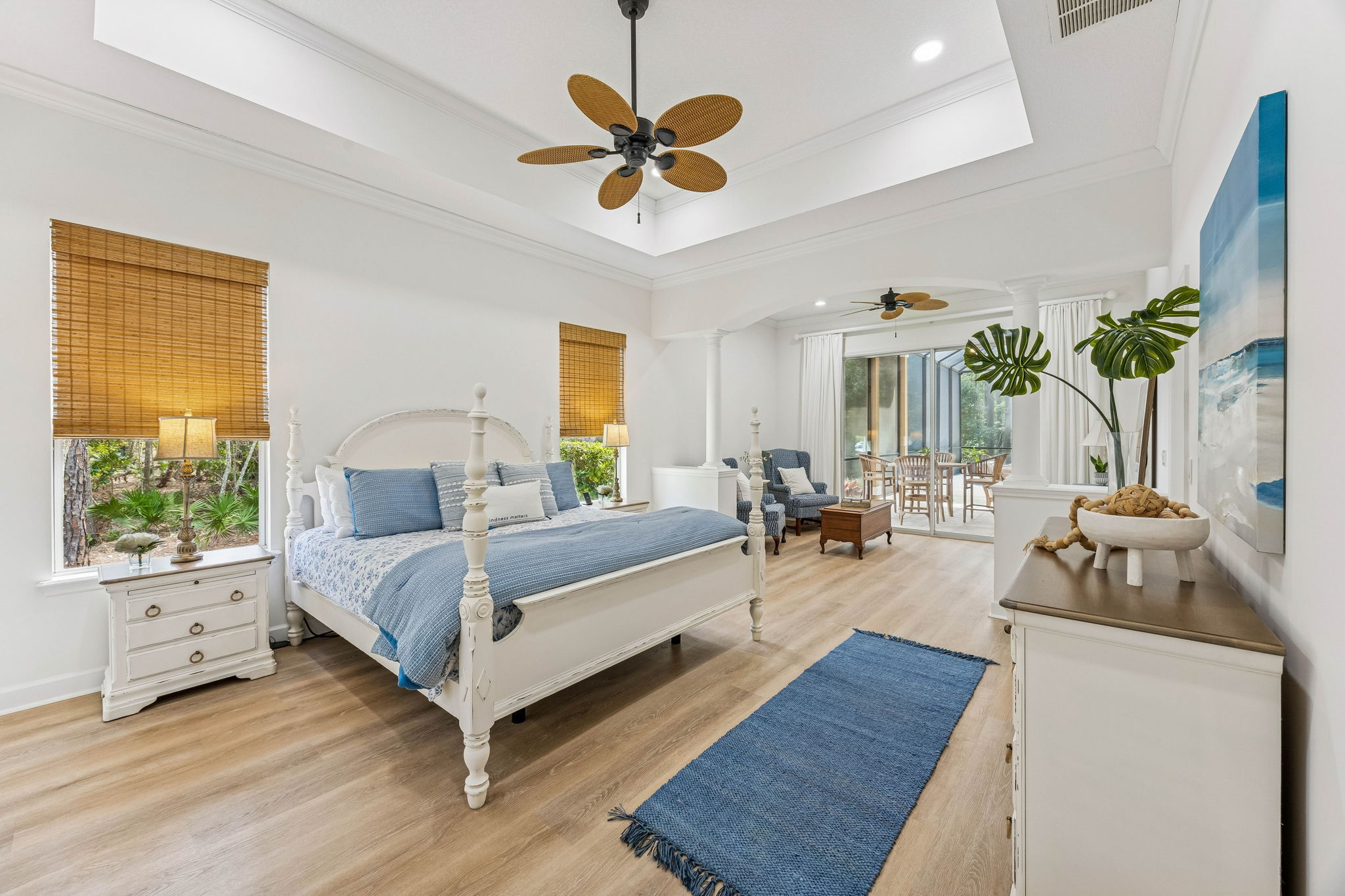 ... is the expansive primary suite