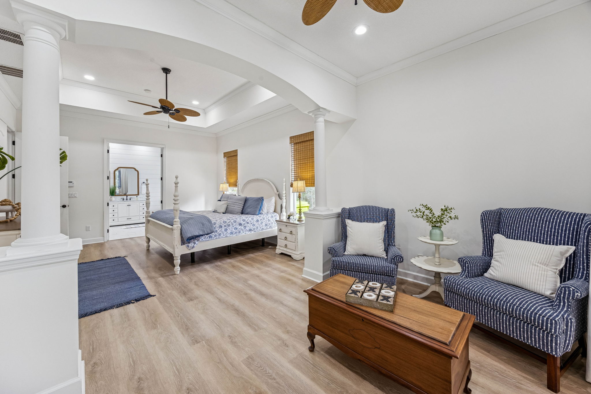 ... while the open layout creates a calming, resort-inspired atmosphere