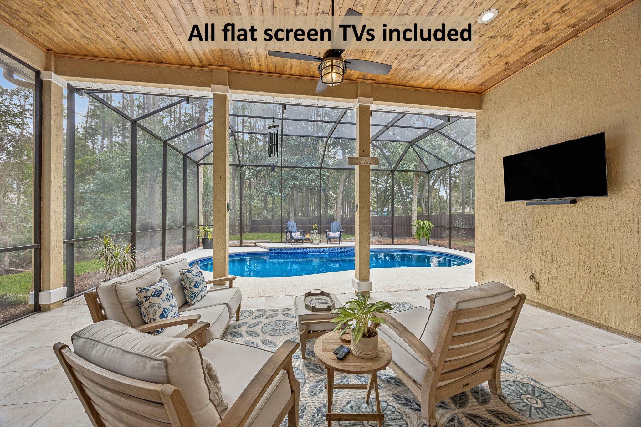 Whether hosting friends under the covered patio ...