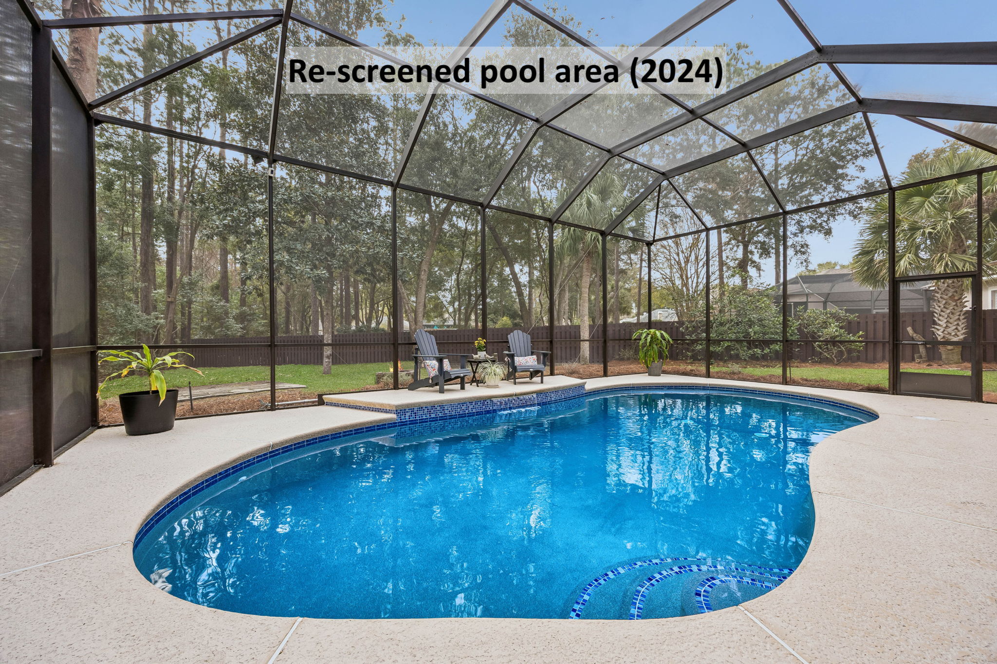 ... this outdoor retreat seamlessly blends relaxation, entertaining, and thoughtful upgrades