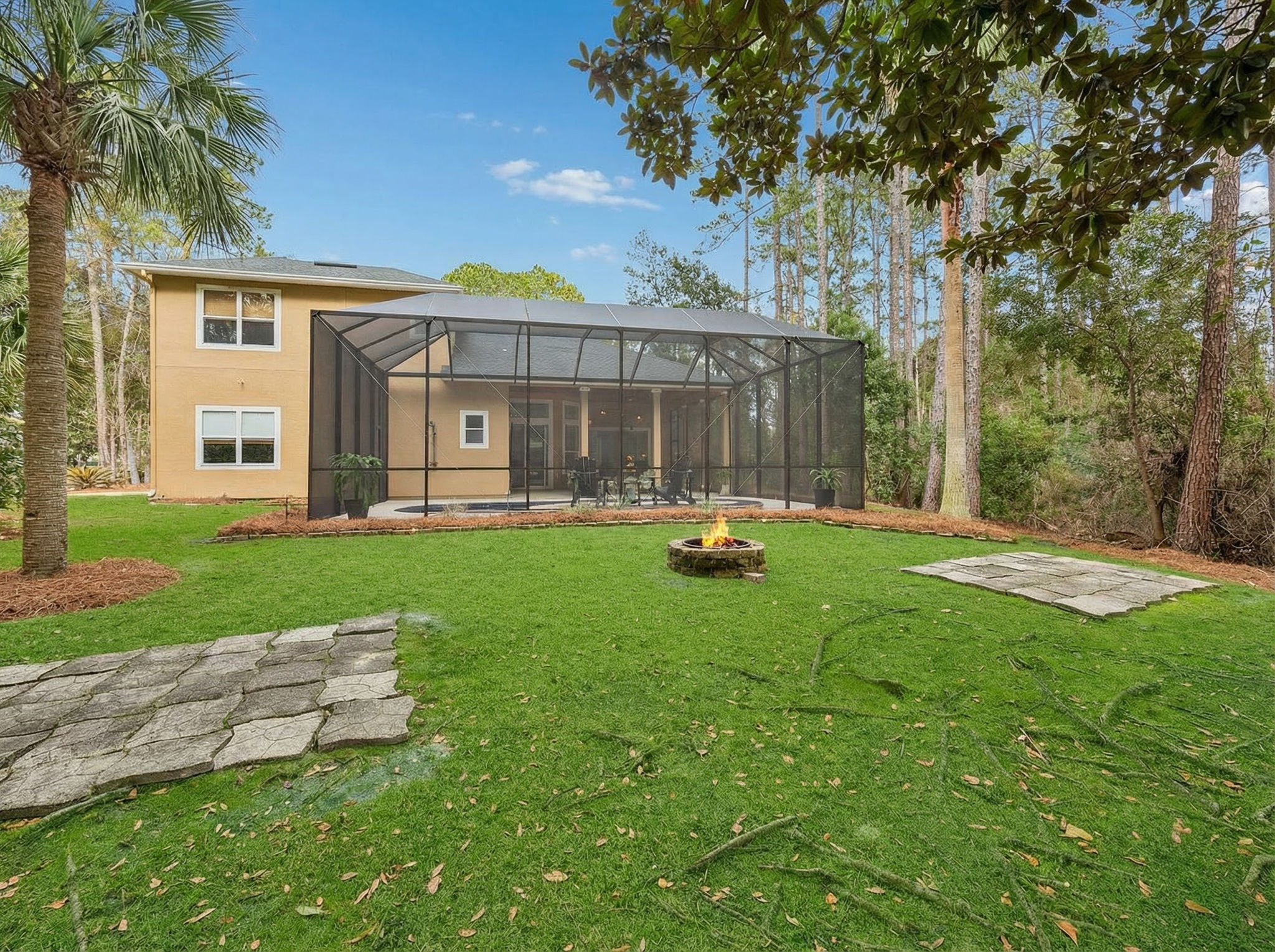 ... with room for a future patio or even a putting green