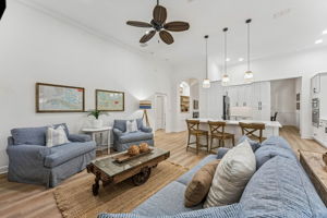 ... creating a warm, inviting focal point for gathering