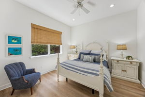 All guest bedrooms are comfortably sized ...