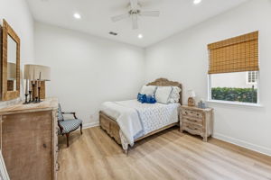 Throughout all bedrooms ...