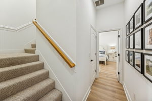 Upstairs, you'll find a massive bonus room ...