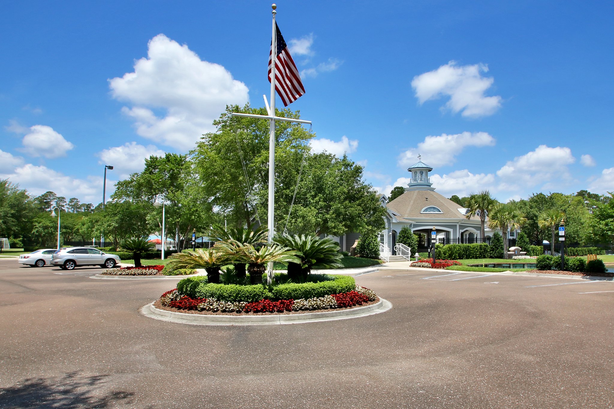Entrance to the private recreation facilities