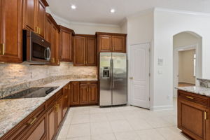 Abundant storage, countertop space and pantry.