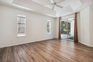 Primary suite with direct access to the pool/patio.