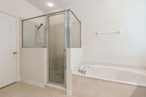 Primary Bathroom with separate shower and tub