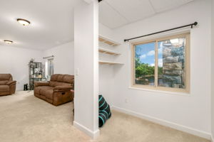 Basement nook could be perfect for a home office area!