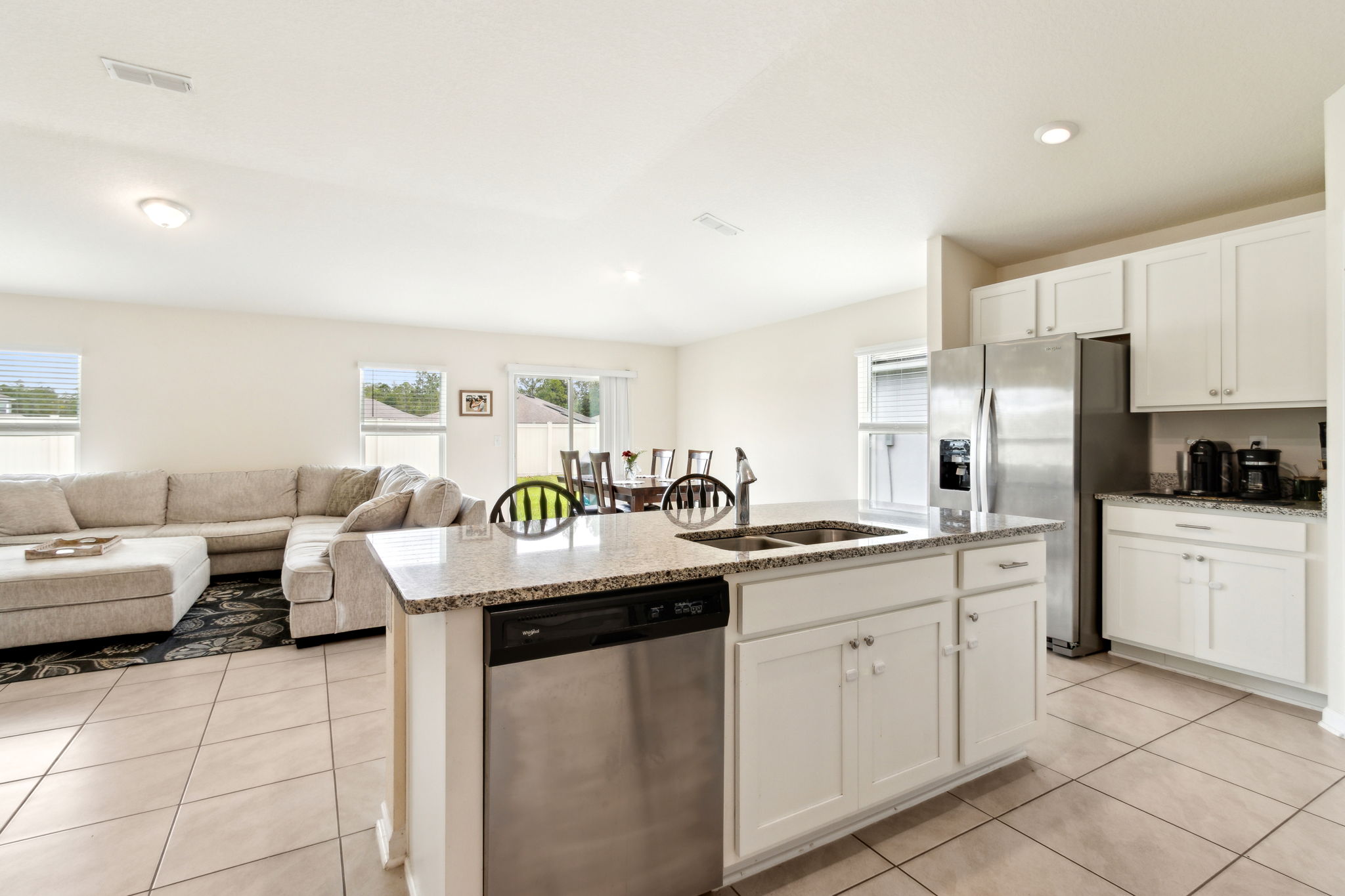 Kitchen with View to Back Yard