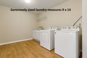 ... a spacious utility/mud room includes a new washer and dryer