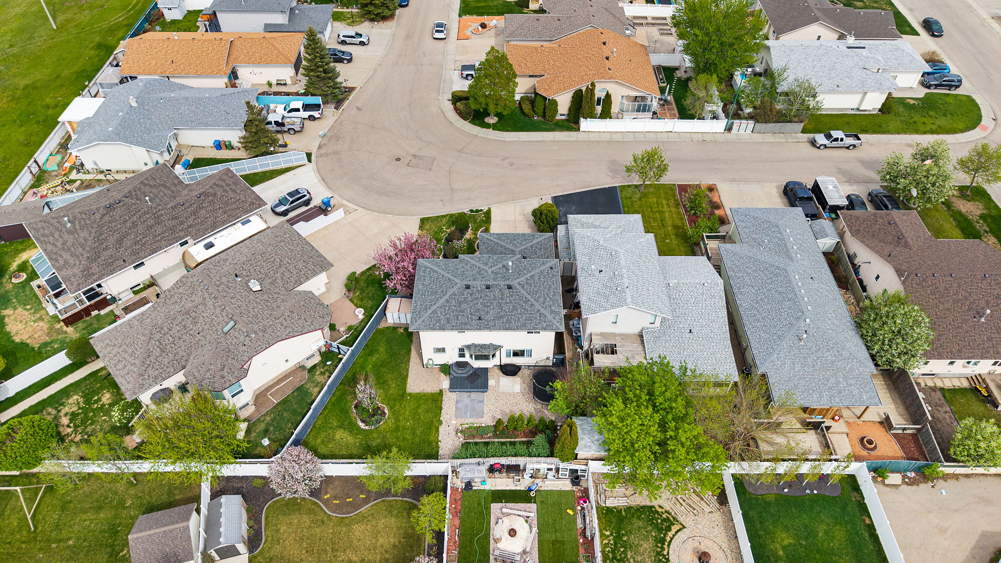 8628 Thurston Cres - 44. Drone - Backyard