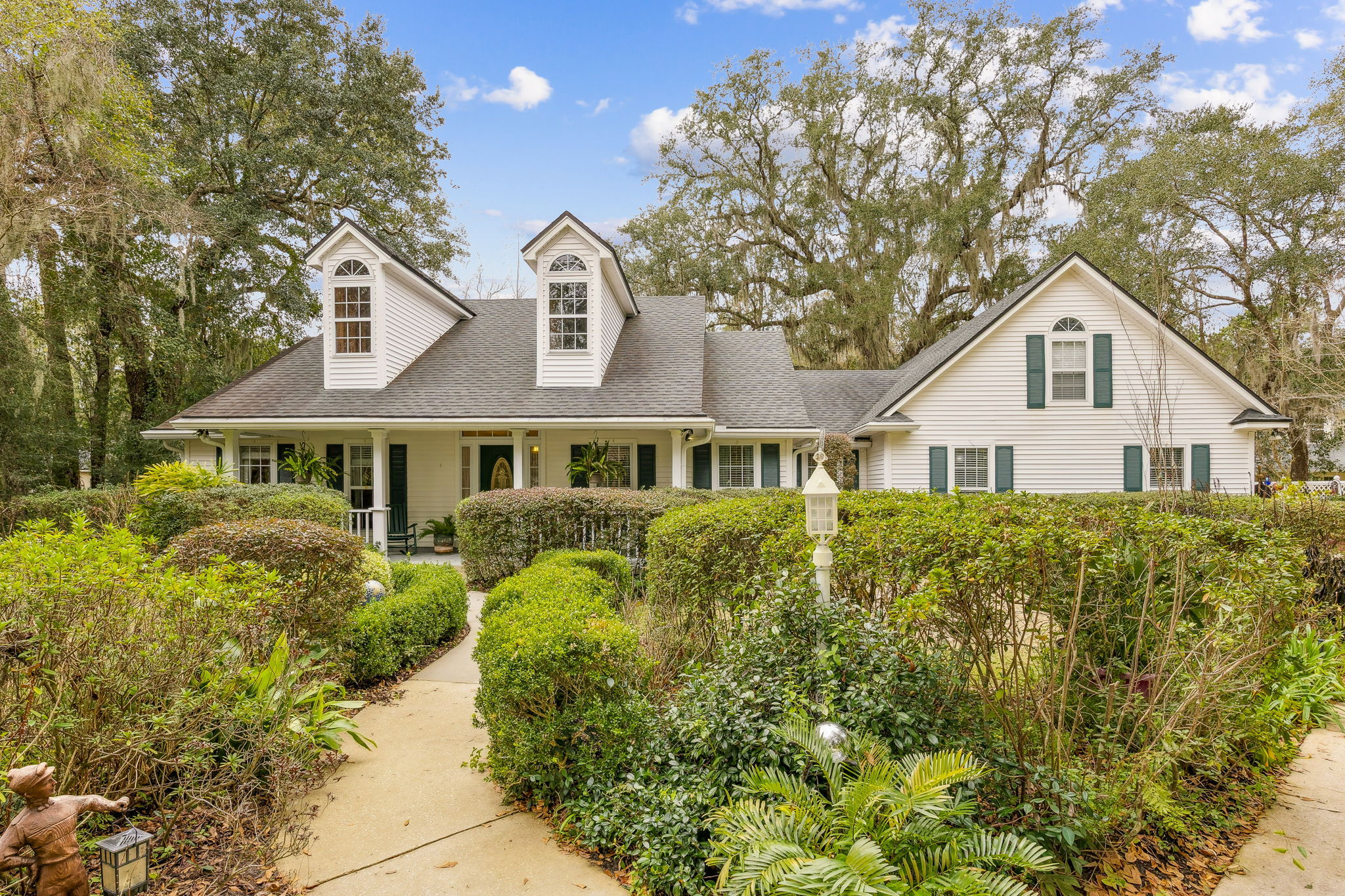 Dormers and gabled rooflines create a distinctive silhouette ...