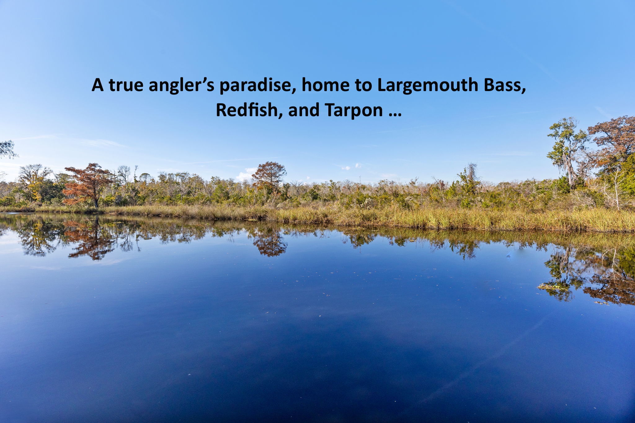 ... as is the fishing.