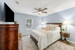 ... and 2nd guest bedroom (here), are set apart from the primary suite, enhancing privacy.