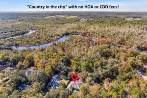 Located in a peaceful country setting with NO HOA or CDD fees ...