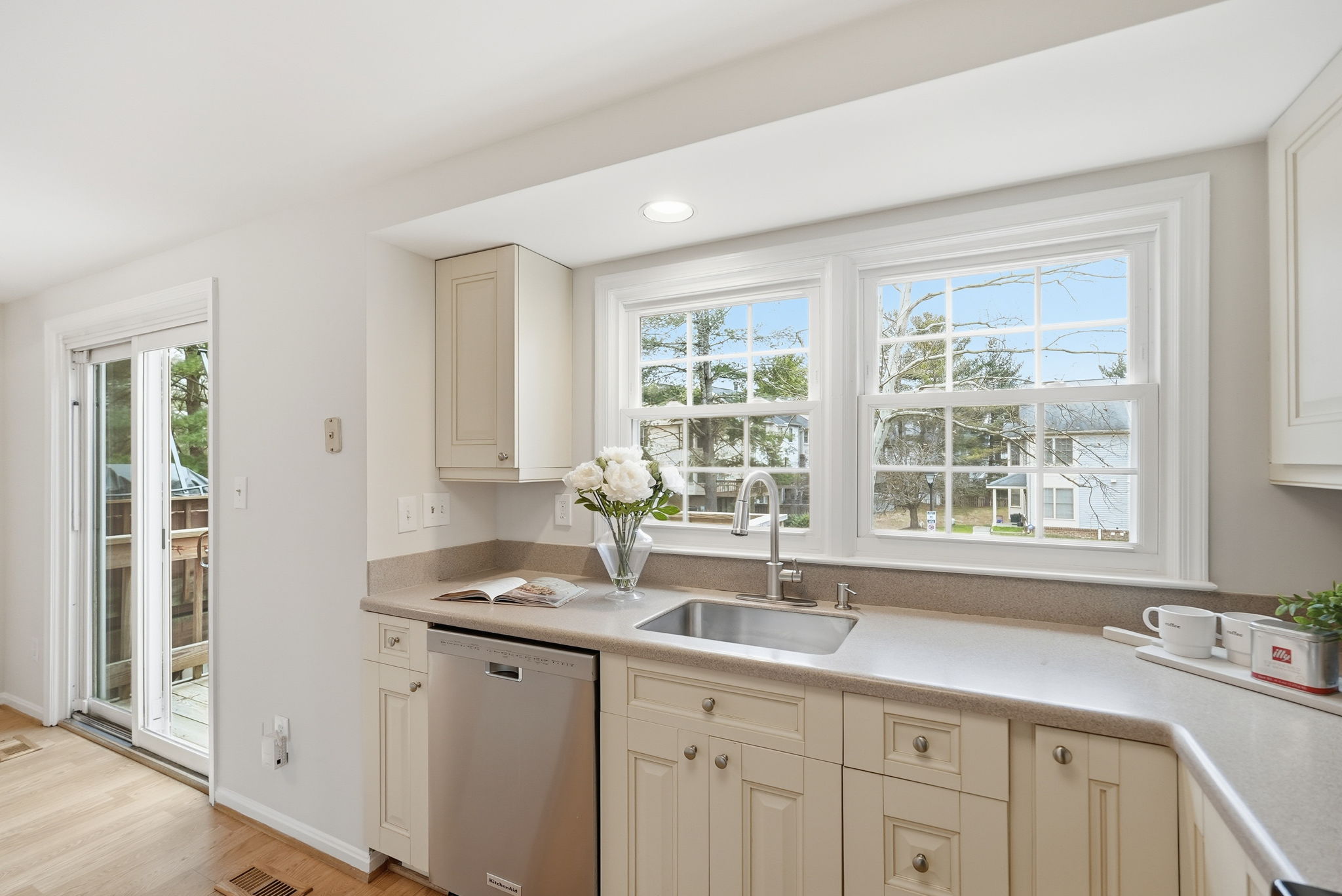 Gourmet Kitchen Overlooking Rear Deck