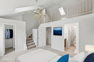 Primary Bedroom with Loft