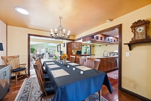 Dining room space is large enough for big events.