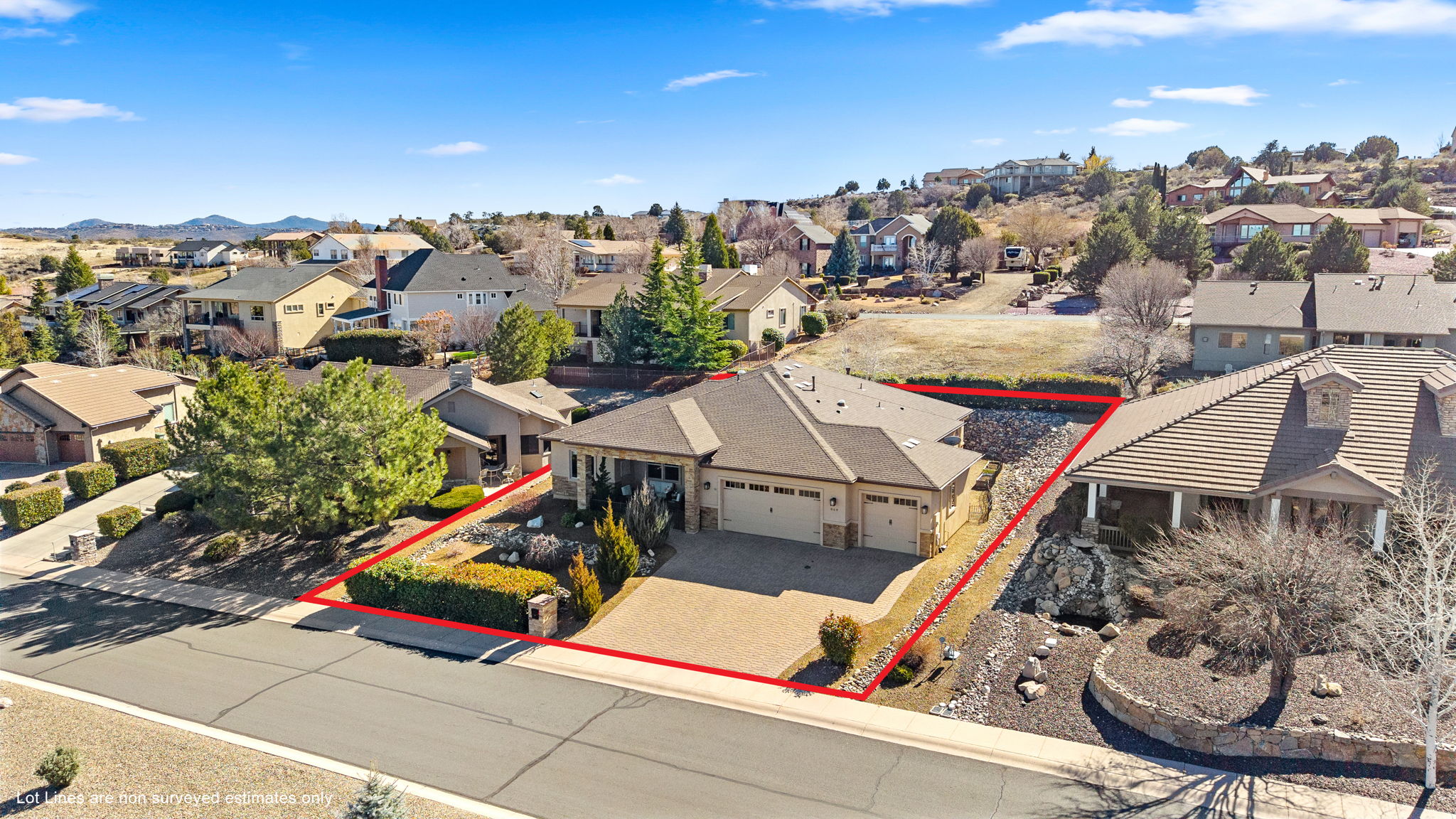 Aerial Front (3) Lot Lines