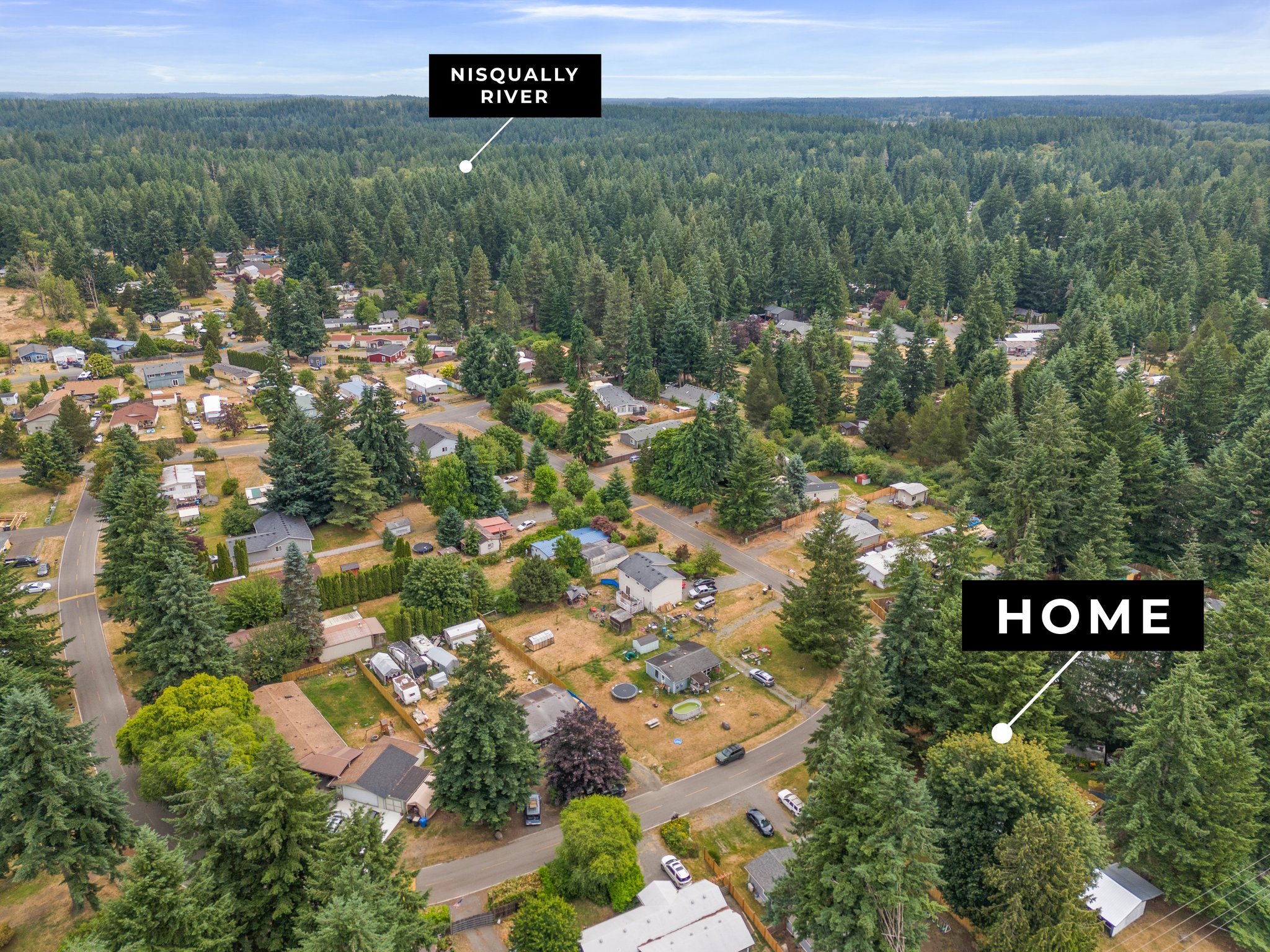 Private river access to Nisqually river.